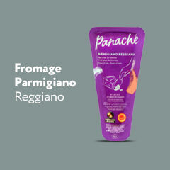Une photo de Panache's Fromage parmigiano reggiano produit et lecture de texte "Fromage Parmegiano Reggiano".